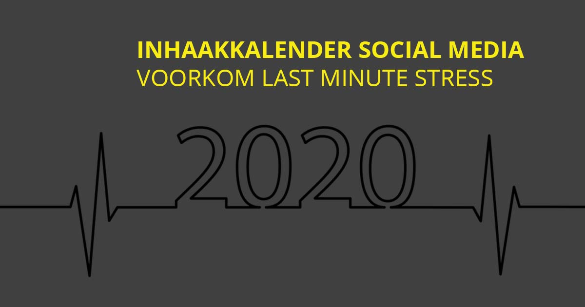 Inhaakkalender 2020 social media